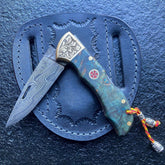 Damascus Pocket Knife